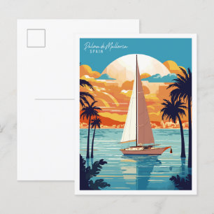 Carte Postale Palma de Majorque Espagne voyage millésime
