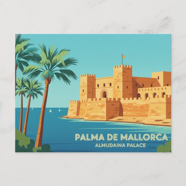 Carte Postale Palma de Majorque PALAIS ROYAL DE LA ALMUDAINA (Devant)