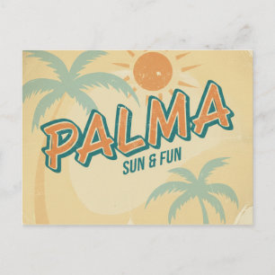 Carte Postale Palma de Majorque, Soleil et Plaisir