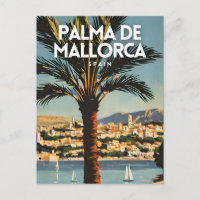 Palma De Mallorca Nostalgale Espagne Retro Voyage