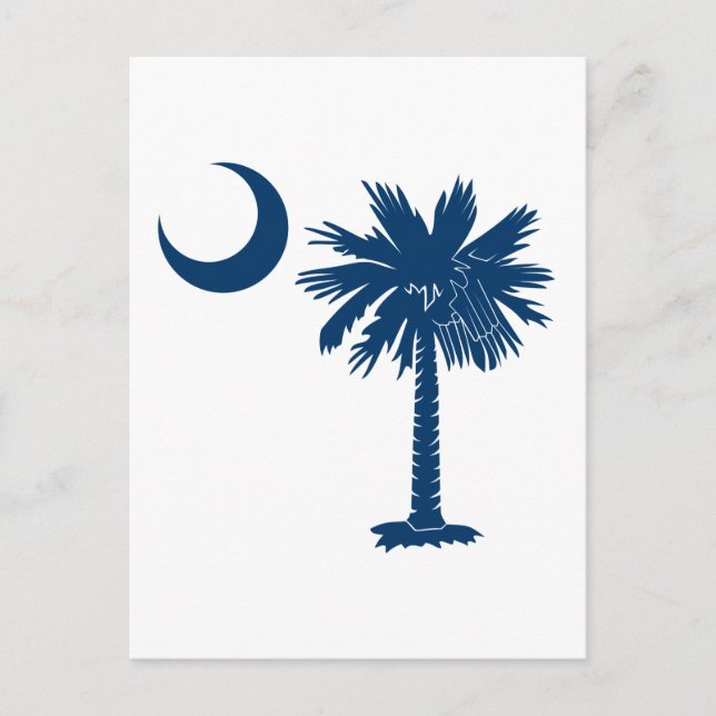 Carte Postale Palmetto bleu (Devant)