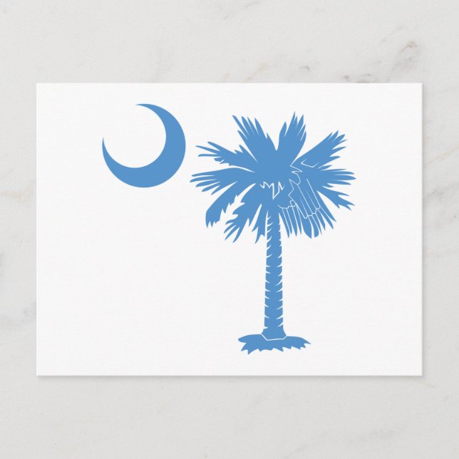 Carte Postale Palmetto bleu clair (Devant)