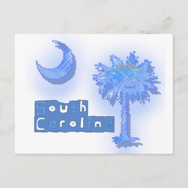Carte Postale Palmetto de Caroline du Sud (Devant)