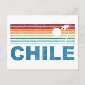 Carte Postale Palmier rétro Chili