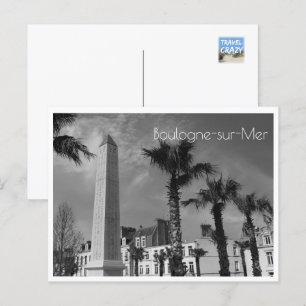 Carte Postale Palmiers et Obélisque, Boulogne-sur-Mer, France