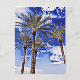 Carte Postale Palmiers hauts