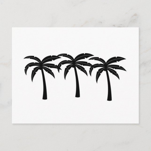 Carte Postale Palmiers tropicaux (Devant)