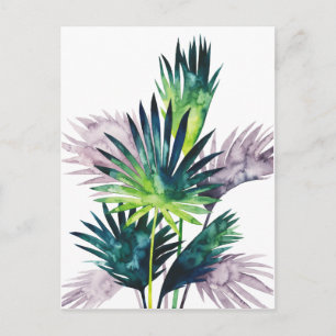 Carte Postale Palmiers Twilight - Franges de palmiers