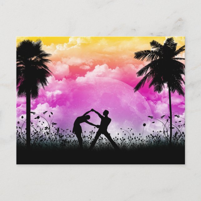 Carte postale Palmtree Romance (Devant)