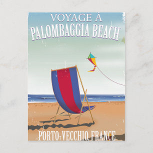 Carte Postale Palombaggia Beach, France poster de voyage