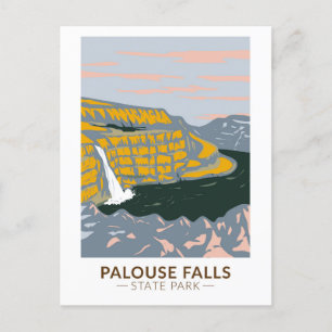 Carte Postale Palouse Falls State Park Washington Vintage