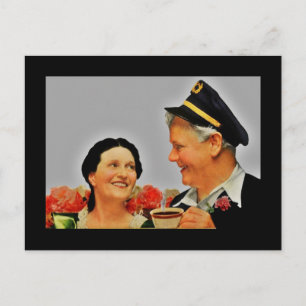 Carte Postale Pals de café du matin