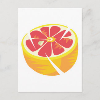Carte Postale pamplemousse rose