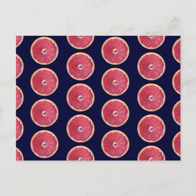 Carte Postale Pamplemousse rouge juteux (Devant)