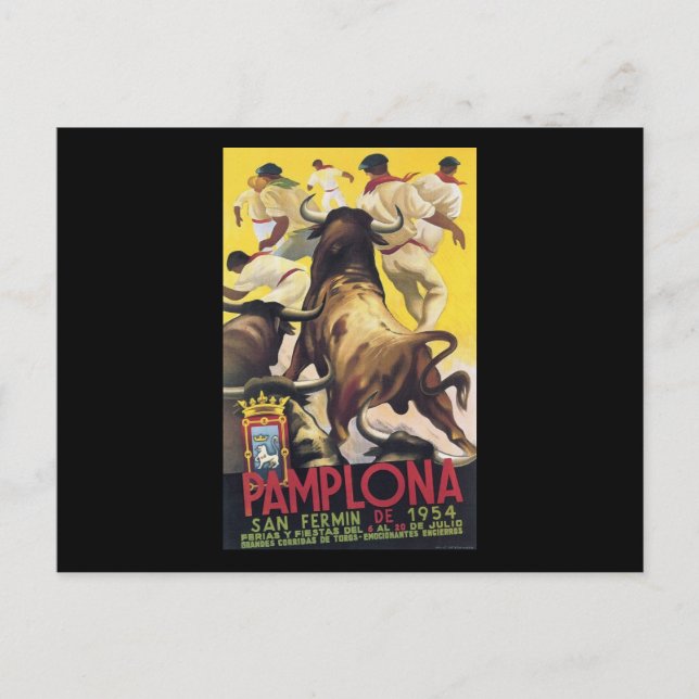 Carte Postale Pamplona San Fermin (Devant)