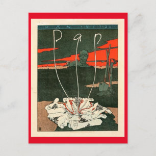 Carte Postale Pan magazine par Joseph Sattler Style Vintage