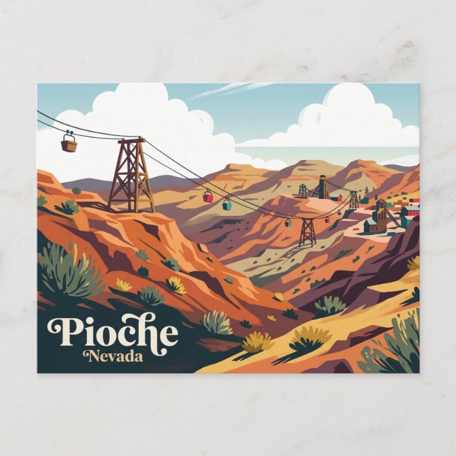 Carte Postale Panaca et Pioche États-Unis (Devant)