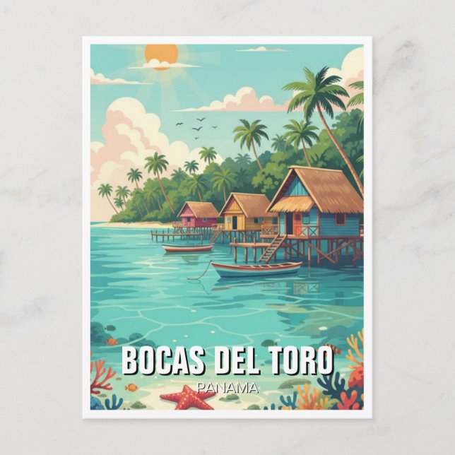 Carte Postale Panama Bocas del Toro Voyage (Devant)