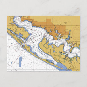 Carte postale Panama City Florida Nautical Harbour