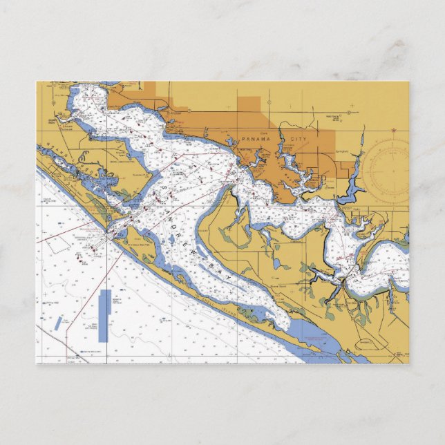 Carte postale Panama City Florida Nautical Harbour (Devant)