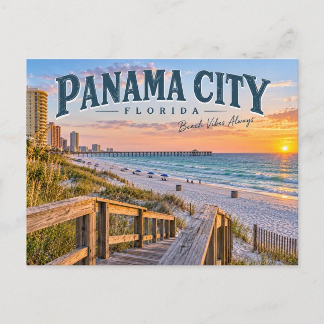 Carte Postale Panama City Floride (Devant)
