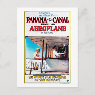Carte Postale Panamá et l'affiche du film de l'avion Canal