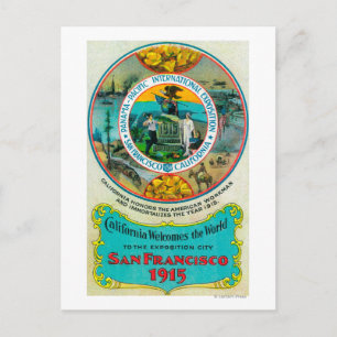 Carte Postale Panama Pacifique International Expo 2