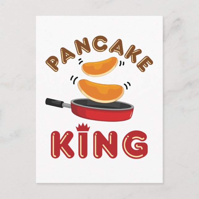 Carte Postale Pancake King samedi matin Pancakes (Devant)