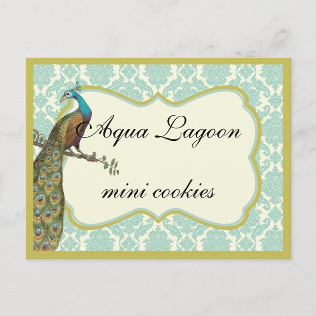 Carte Postale Pancarte de table de buffet de friandises Lagoon P (Devant)