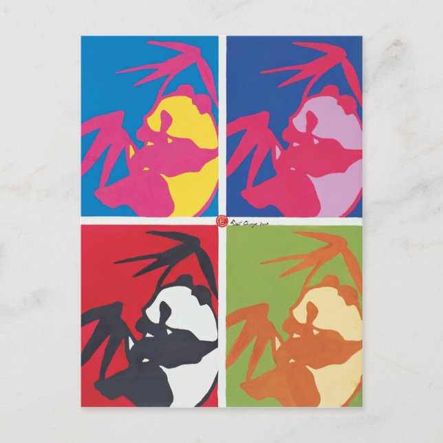 Carte postale Panda (Devant)