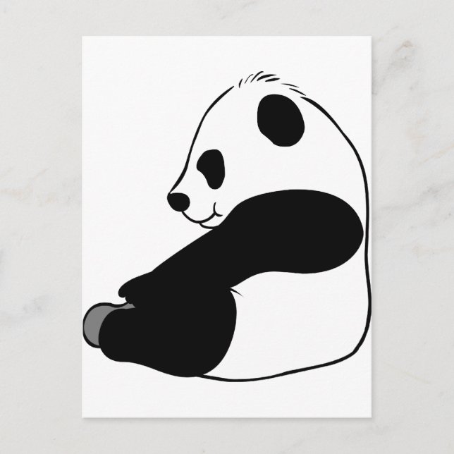 Carte Postale Panda (Devant)