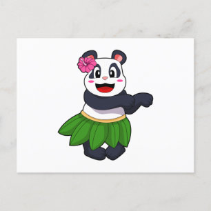Carte Postale Panda à Ballet Dance