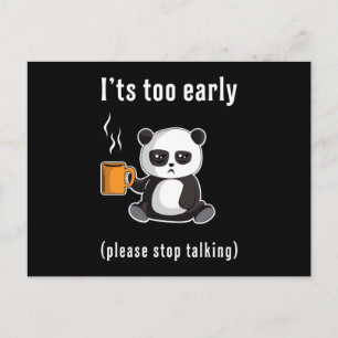 Carte Postale Panda Bear Cute Animal Pandas Paw Funny Idée cadea