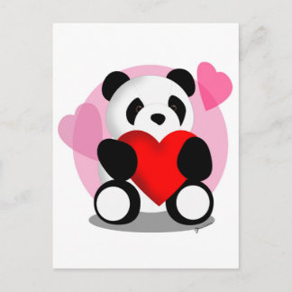 Carte Postale Panda Bear Love