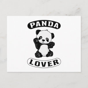 Carte Postale Panda Bear mignonne Paw Animal Chine Pandas drôle