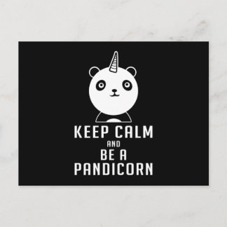 Carte Postale Panda Bear Pandicorne Garder Calm amusant Idée cad