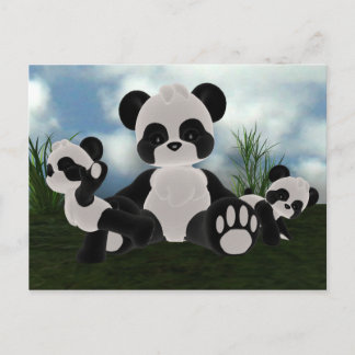 Carte Postale Panda Bearz Sunny Day Postcard