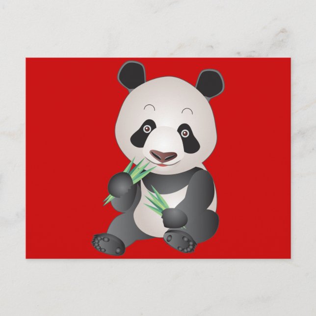 Carte Postale Panda croustillant (Devant)