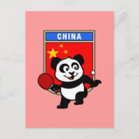 Panda de tennis de table en Chine