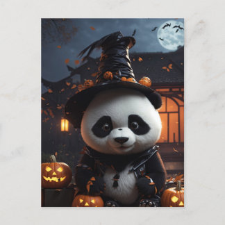 Carte Postale Panda d'Halloween