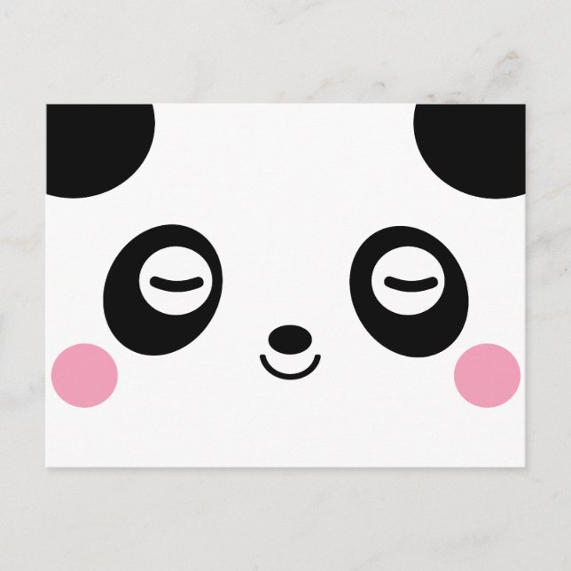 Carte Postale Panda du temps de la pause (Devant)
