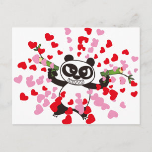 Carte Postale Panda en colère