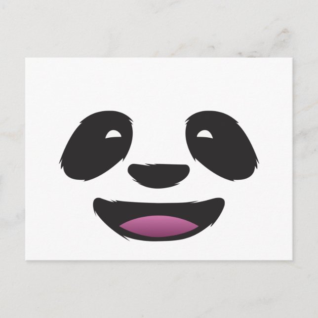 Carte Postale Panda face (Devant)