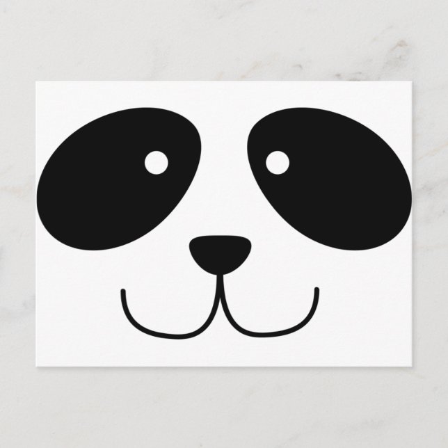 Carte postale Panda Face (Devant)