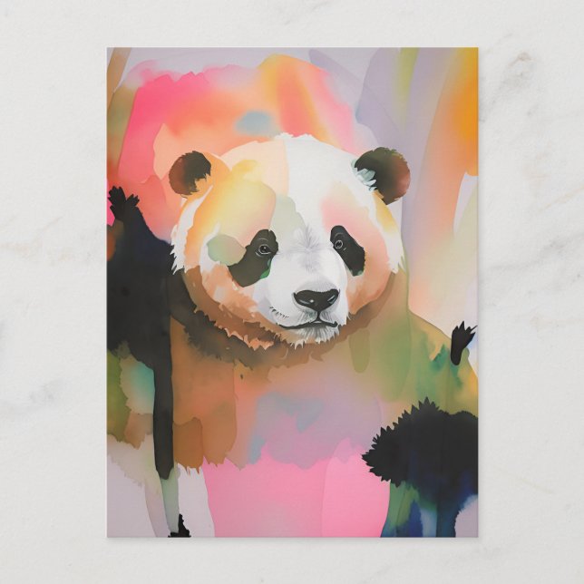 Carte postale Panda n° 8 (Devant)