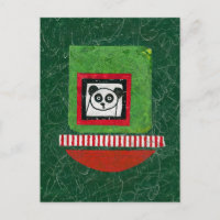 Carte postale Panda non préparée