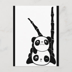 Carte postale Panda Pile