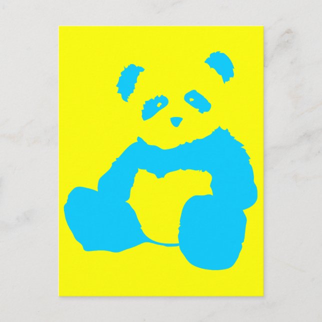 Carte Postale panda plush (Devant)