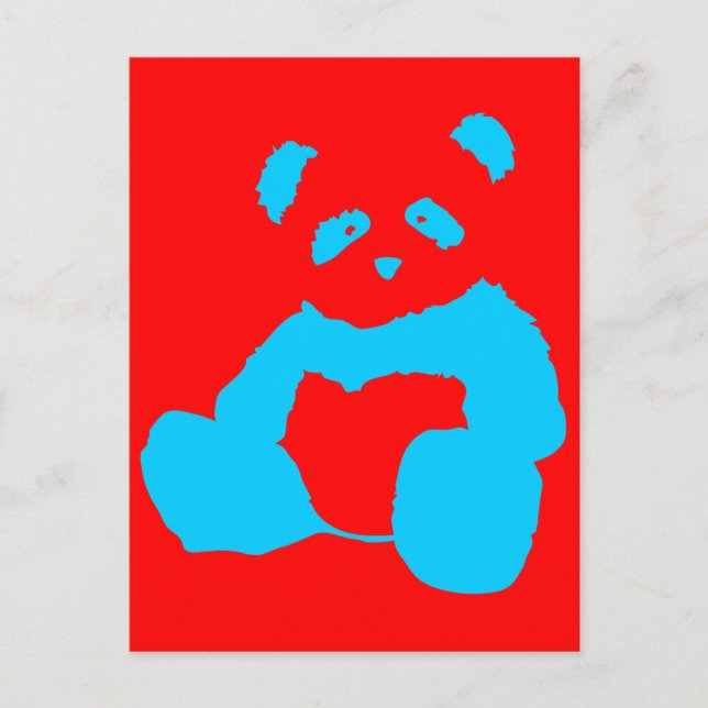 Carte Postale panda plush (Devant)