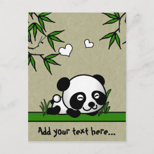 Carte Postale Panda sans méfiance